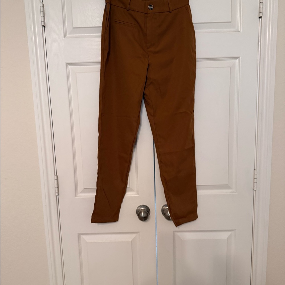 Men's Classic Brown Dress Pants